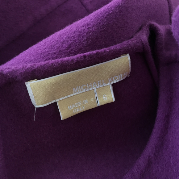 Michael Kors S 6 Purple Wool Blend Jacket Blazer - Picture 4 of 5